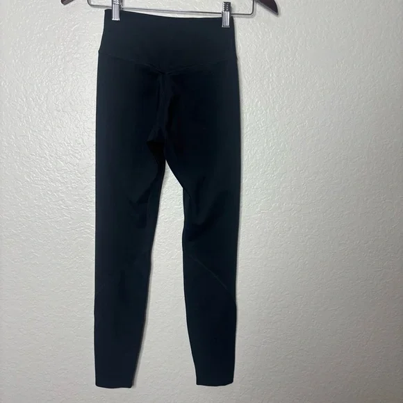 Nike Team One 7/8 Tight Black Leggings High Rise Mesh Ankle Size XS - Picture 5 of 8